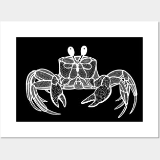 Ghost Crab - cute hand drawn animal design Posters and Art